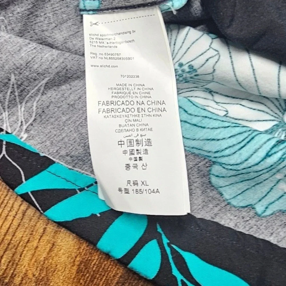 Mercedes AMG Petronas F1 Team Silver Arrows Floral Hibiscus Shirt Mens XL Black